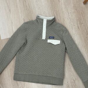 Women’s Patagonia Organic Cotton Quilt Snap-T Pullover in Celadon